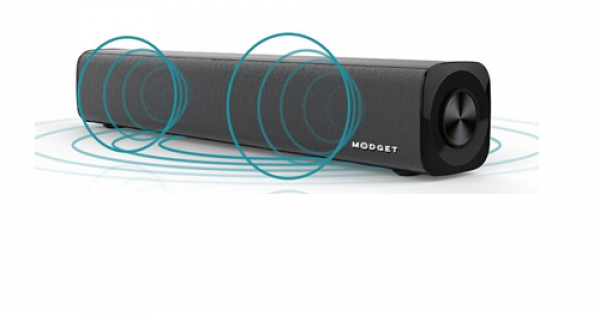 modget mog111bt 20 w black 2.0 channel bluetooth soundbar