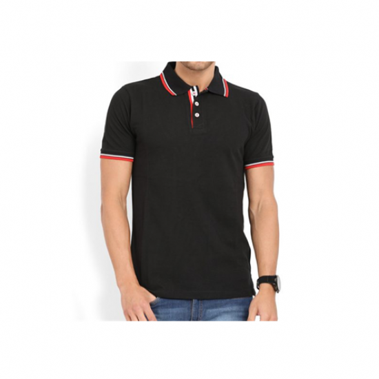 Swiss Military  Mens Polo T-shirt Regular fit Black