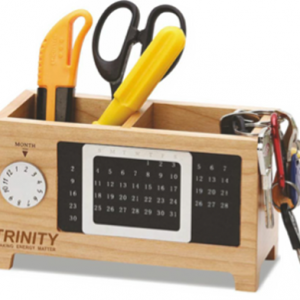 4 in 1 Wooden Desk set with Perpetual Calendar