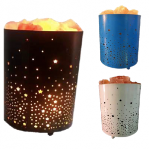 BIG METAL BASKET SALT LAMPS