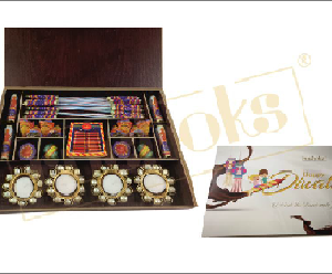 Premium Diwali Cracker in wooden box - CGP-2618