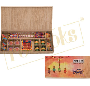 Premium Diwali Cracker in wooden box - CGP-2619