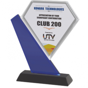 Wooden and Metal Trophy - CGT- 9266