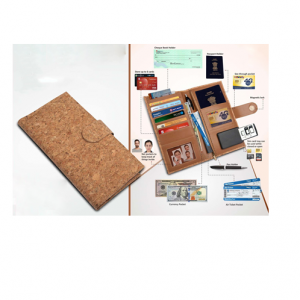 Eco-Friendly Cork Cheque Book Holder - CGP-3108