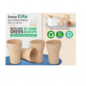 EcoCup Elite Eco Friendly Glasses Set Of 4 In Gift Box - CGP-3130