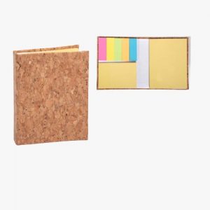 Folding Mini Cork Notepad With Double Sticky - CGP-3123