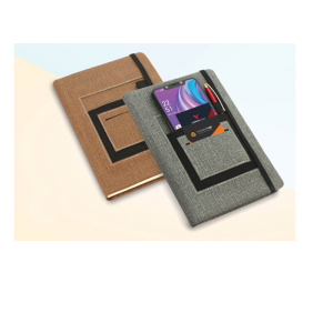 A5 NOTEBOOK WITH MOBILE POCKET - CGP-2719