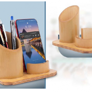 BAMBOO MINI SET TUMBLER WITH PHONE STAND CARD HOLDER - CGP-3282