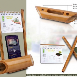 BAMBOO MUSIC AMPLIFIER FOR SMARTPHONES WITH CALENDER - CGP-3270