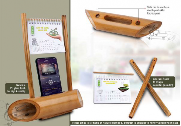 BAMBOO MUSIC AMPLIFIER FOR SMARTPHONES WITH CALENDER - CGP-3270