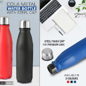 Cola Metal Water Bottle With Steel Cap - CGP-3266