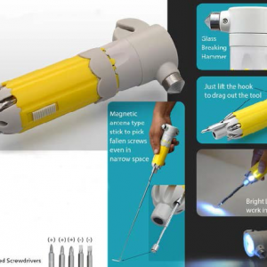 LUXURY DOUBLE TORCH TOOLKIT WITH MAGNETIC ANTENNA - CGP-3296