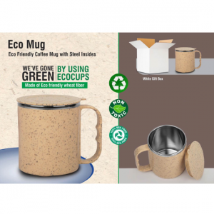 Eco Friendly Coffee Mug With Steel Inside - CGP-3162