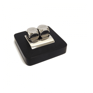 Metal Decision Dice on a premium wooden base - CGP-2209