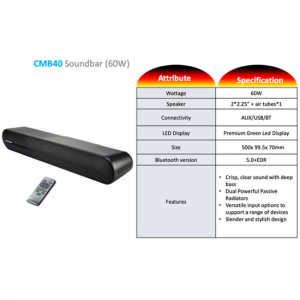 CMB40 Blaupunkt Soundbar (60W) - CGP-3446