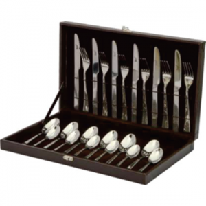 24 Pcs Cutlery Set (Laser Art) With Box - CGP-3047