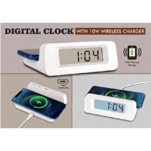 Digital Clock With 10W Wireless Charger