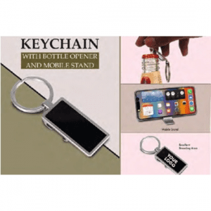 Keychain With Bottle Opener And Mobile Stand