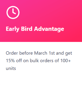 early bird advantage